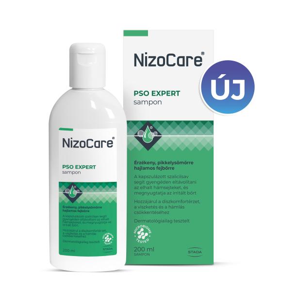 NizoCare PSO EXPERT sampon érzékeny pikkelysömörre hajlamos fejbőrre 200 ml