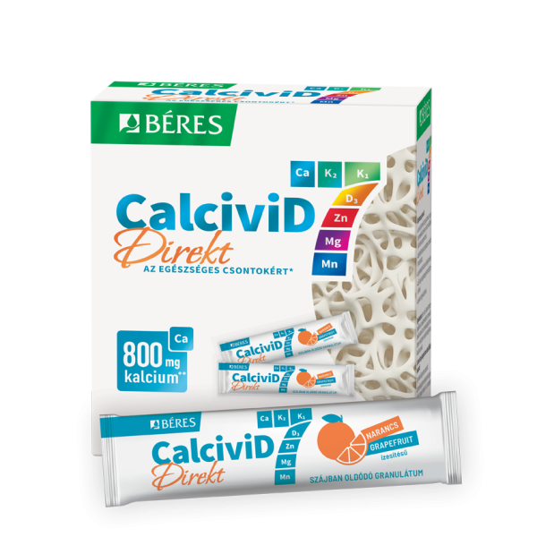 Béres CalciviD 7 Direkt szájban oldódó granulátum, 20 db