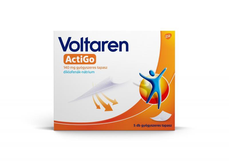 Voltaren ActiGo 140 mg gyógyszeres tapasz, 5x