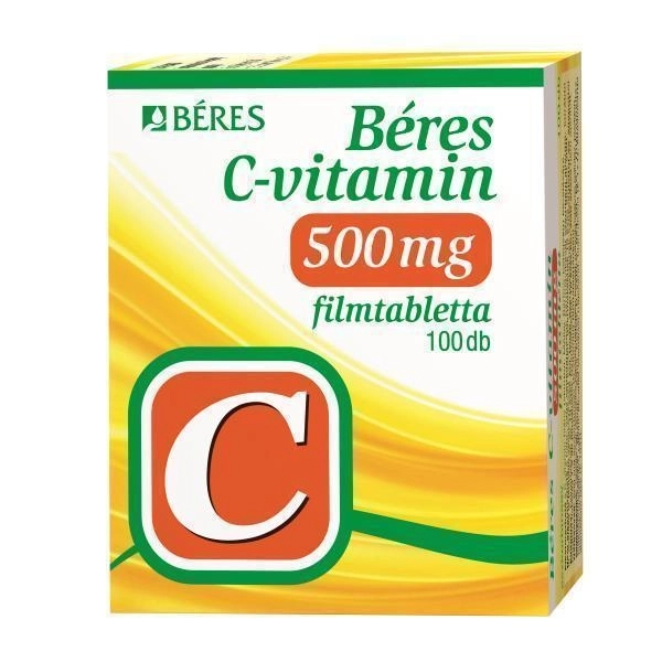 Bres C-vitamin 500 mg filmtabletta, 100 db