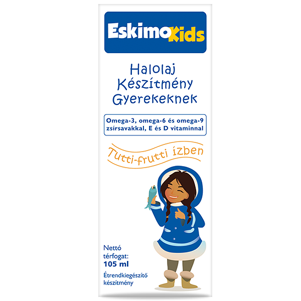 Eskimo Kids halolaj gyerekeknek tutti-frutti ízben