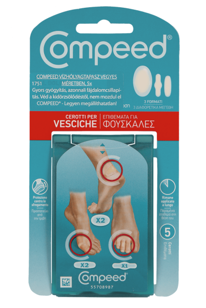 ArchívCompeed vízhólyagtapasz vegyes méretben 5x