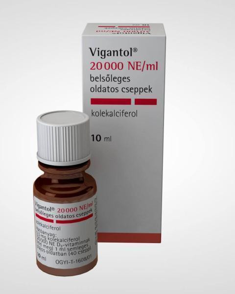 Vigantol 20000 NE/ml belsőleges oldatos cseppek 10 ml