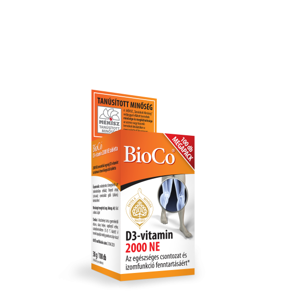BioCo D3-vitamin 2000 NE 100 db tabletta