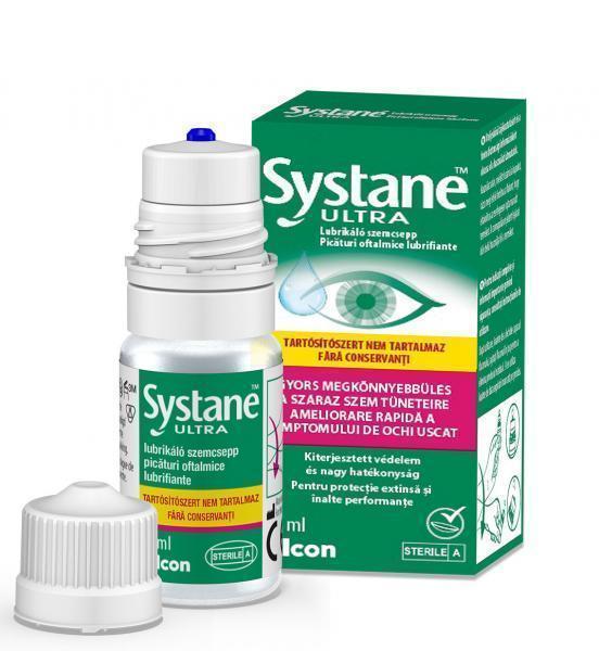 Systane® Ultra tartósítószer-mentes lubrikáló szemcsepp 10 ml