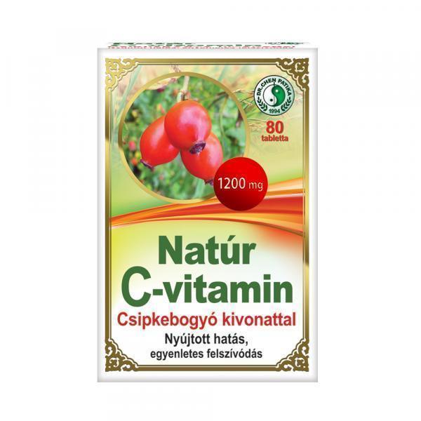 Dr.Chen Natur C-vitamin Csipkebogyó tabletta 1200mg 80x