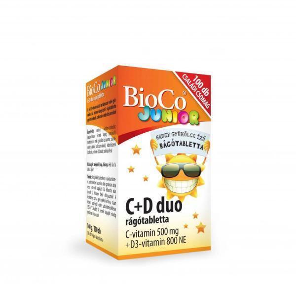 BioCo C+D duo JUNIOR rágótabletta