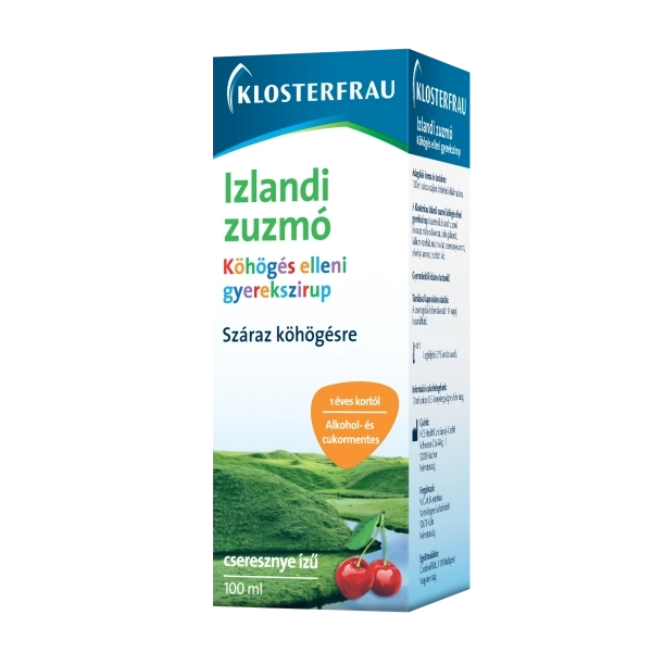 Izlandi zuzm szirup gyerekeknek, cseresznys, 100ml