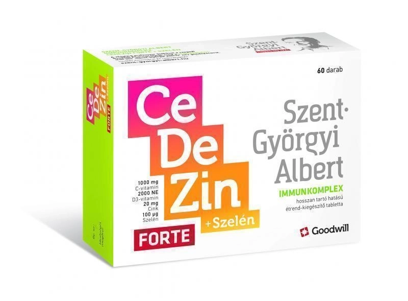 Szent-Gyrgyi Albert Immunkomplex CeDeZin Forte+Szeln, 60x Hosszan tart hats trend-kiegszt tabletta.