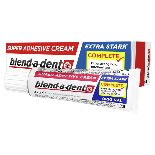 Blend-a-dent Extra erős original műfogsorragasztó 47g