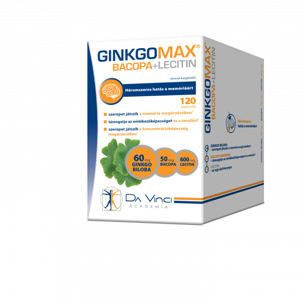 GinkgoMAX + Bacopa + Lecitin lágyzselatin kapszula