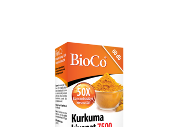 BioCo Kurkuma kivonat 7500 Tömjénfa kivonattal 60 db kapszula