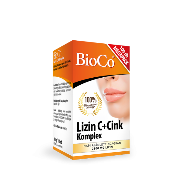 BioCo Lizin C+Cink Komplex MEGAPACK 100 db tabletta